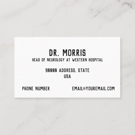 中矢状脳断面積 名刺 (裏面)