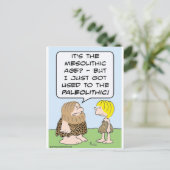 中石器時代旧石器時代の洞窟 ポストカード (スタンド正面)