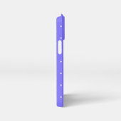 中石板青と白の水玉模様 iPhoneケース (右側面)