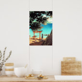 中禅寺歌賀浜ビーチ川瀬蓮井 ポスター (キッチン)