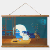 中秋フェスティバルウォールつるズタペストリー 吊り下げ型タペストリー (正面)