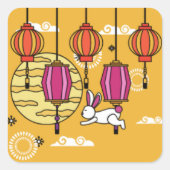 中秋フェスティバルシール スクエアシール (正面)