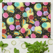 中秋フェスティバルミッドナイトキッチンタオル キッチンタオル (折り畳み)