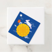 中秋フェスティバルムーンケーキジャンピングムーンラビット フェイバータグ (インサイチュ)