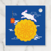 中秋フェスティバルムーンケーキジャンピングムーンラビット フェイバータグ (裏面)