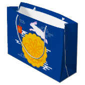 中秋フェスティバルムーンケーキジャンピングムーンラビット ラージペーパーバッグ (裏面アングル)