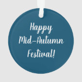 中秋フェスティバルムーンケーキ月面ケーキ過去 オーナメント (裏面)