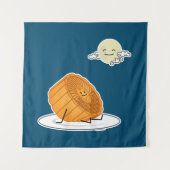 中秋フェスティバルムーンケーキ月面ケーキ過去 タペストリー (正面)