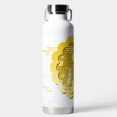 中秋フェスティバル金ゴールドムーンケーキムーンラビット ウォーターボトル (正面)