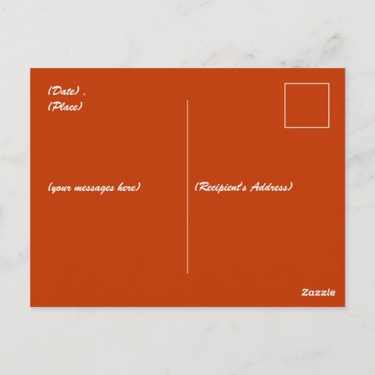 中秋フェスティバル金ゴールドムーンケーキムーンラビット ポストカード (裏面)