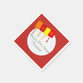 中秋中国のフェスティバルムーンフェスティバル スタンダードカクテルナプキン (角)