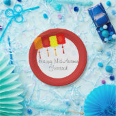 中秋中国のフェスティバルムーンフェスティバル ペーパープレート (パーティー)