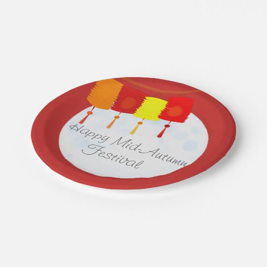 中秋中国のフェスティバルムーンフェスティバル ペーパープレート (アングル)