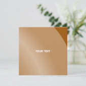 中程度のオレンジ色のモノクロモダンシェードQrコード カード (スタンド正面)