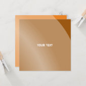 中程度のオレンジ色のモノクロモダンシェードQrコード カード (正面/裏面インサイチュ)