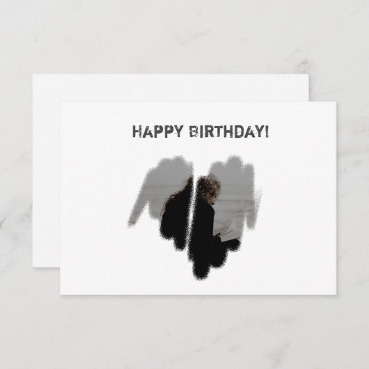 中程度のグラフィティ散布ハートフレーム (正面/裏面)