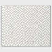 中程度のグレーの幾何学的なデコキューブパターン ラッピングペーパー (フラット)