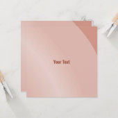 中程度のサーモンモダンシェードQrコード カード (正面/裏面インサイチュ)