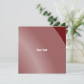 中程度のボルドーモダンシェードQrコード カード (スタンド正面)