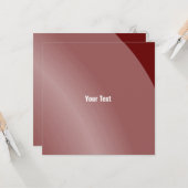 中程度のボルドーモダンシェードQrコード カード (正面/裏面インサイチュ)