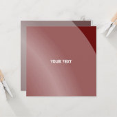 中程度のボルドーモダンシェードQrコード カード (正面/裏面インサイチュ)