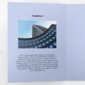 中程度のモノクロフラットバ飛んでいるード 三つ折りカード (内部最初)