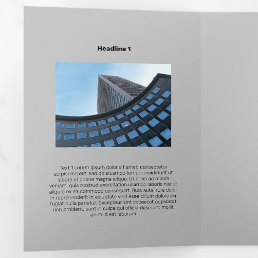 中程度のモノクロフラットバ飛んでいるード 三つ折りカード (内部最初)