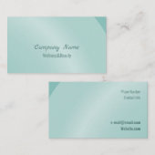 中程度の水の色の整モダン正シェード 名刺 (正面/裏面)