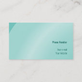 中程度の水の色の整モダン正シェード 名刺 (裏面)