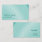 中程度の水の色の整モダン正シェード 名刺 (正面/裏面)