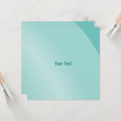 中程度の水色のシェーモダンドQrコード カード (正面/裏面インサイチュ)