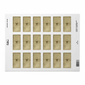 中程度の無地のガルゴイル薬用ラベル ラベル (フルシート)