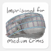 中程度の犯罪 スクエアシール (正面)