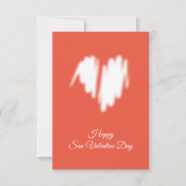 中程度の白い落書き散布ハート画像 カード