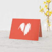 中程度の白い落書き散布ハート画像 カード (黄色い花)