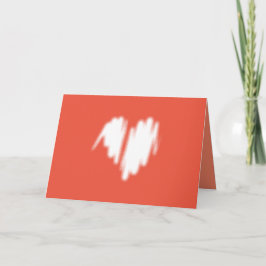 中程度の白い落書き散布ハート画像 カード