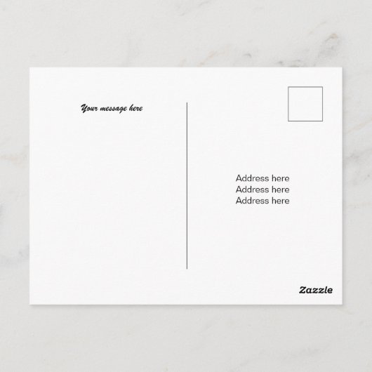 中程度の白い落書き散布ハート画像 ポストカード (裏面)