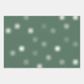 中程度の白よくはしゃぐのランダムフェ遠くにージポイント ラッピングペーパーシート (正面3)