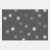 中程度の白よくはしゃぐのランダムフェ遠くにージポイント ラッピングペーパーシート (正面3)