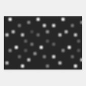 中程度の白よくはしゃぐのランダムフェ遠くにージポイント ラッピングペーパーシート (正面)