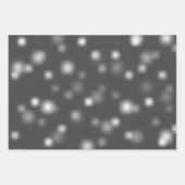 中程度の白よくはしゃぐのランダムフェ遠くにージポイント ラッピングペーパーシート (正面3)