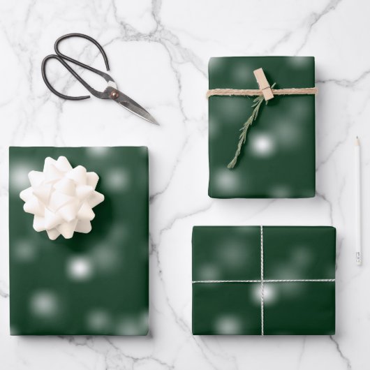 中程度の白よくはしゃぐのランダムフェ遠くにージポイント ラッピングペーパーシート (正面)