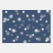 中程度の白よくはしゃぐのランダムフェ遠くにージポイント ラッピングペーパーシート (正面2)