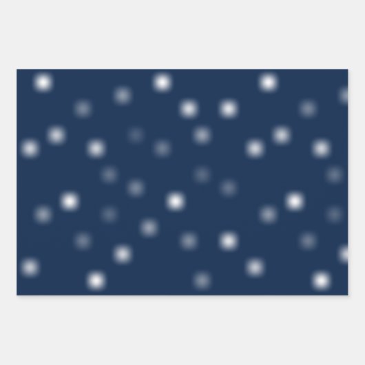 中程度の白よくはしゃぐのランダムフェ遠くにージポイント ラッピングペーパーシート (正面)