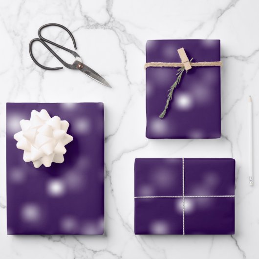 中程度の白よくはしゃぐのランダムフェ遠くにージポイント ラッピングペーパーシート (正面)