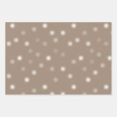 中程度の白よくはしゃぐのランダムフェ遠くにージポイント ラッピングペーパーシート (正面2)