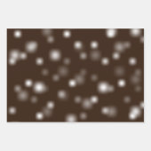 中程度の白よくはしゃぐのランダムフェ遠くにージポイント ラッピングペーパーシート (正面3)