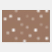 中程度の白よくはしゃぐのランダムフェ遠くにージポイント ラッピングペーパーシート (正面3)