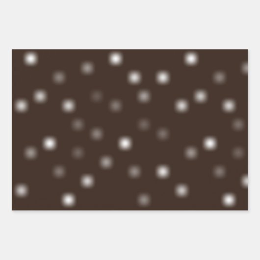 中程度の白よくはしゃぐのランダムフェ遠くにージポイント ラッピングペーパーシート (正面)