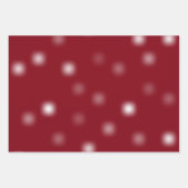 中程度の白よくはしゃぐのランダムフェ遠くにージポイント ラッピングペーパーシート (正面3)